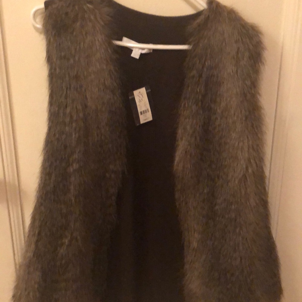 Faux fur vest